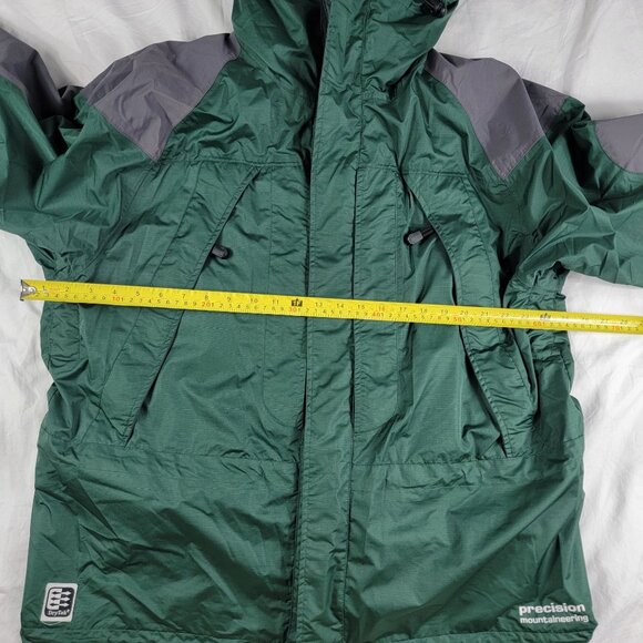 Precision Mountaineering Dry Tek Mens Large Green Winter Jacket Warm Outdoors - Picture 11 of 14